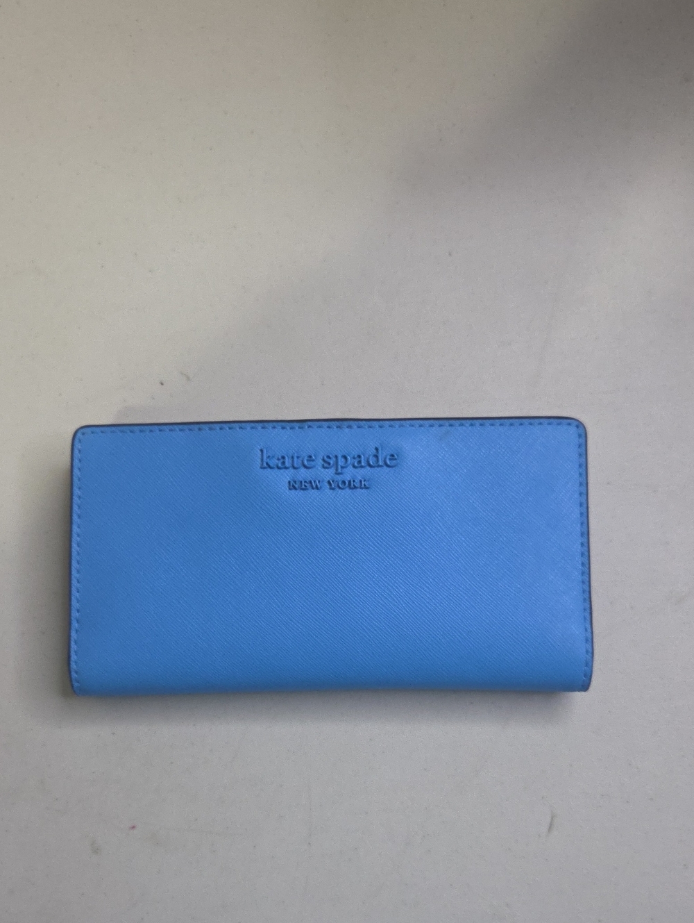 kate spade Cameron Monotone bright blue leather continental wallet